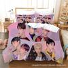 B-bts Мужская группа Музыкальный комплект пододеяльника Удобный и теплый комплект постельного белья для украшения вашей спальни и улучшения домашней жизни