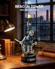 ROKR Industrial City Series 3D Puzzle Beacon Tower Model Building Kit with LED Light for Desktop Decor 139 Pcs Educational Toy Gift for Men Teens
