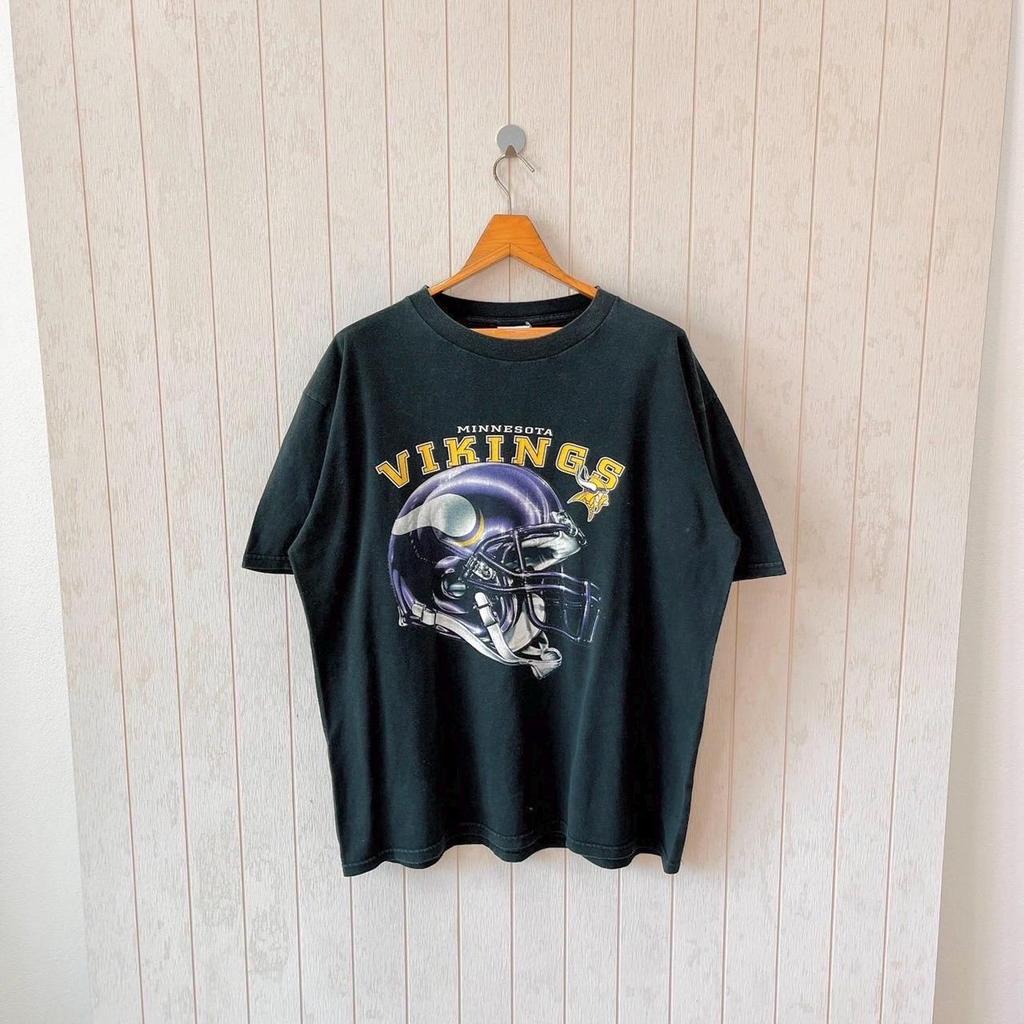 Vintage Minnesota Vikings T-Shirt: 00s NFL Black XL