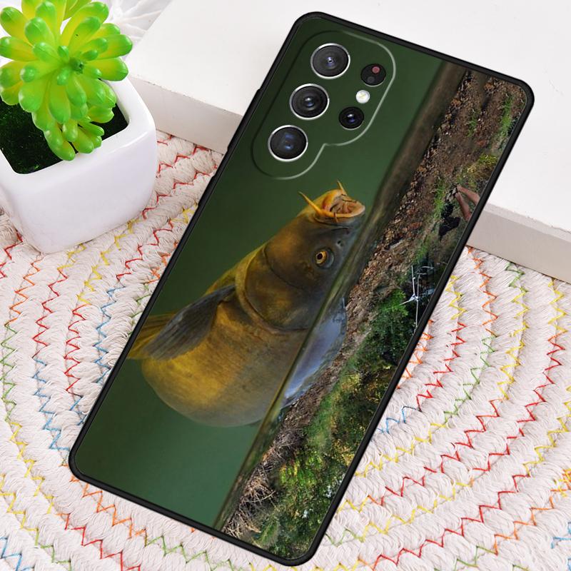 КАРП РЫБА РЫБАЛКА мягкий чехол для телефона для Samsung Galaxy note 10 pro S26 Ultra S23 S24 FE S25 S21 S22 PLUS ударопрочный