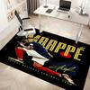 1pc Kylian Mbappé Print Area Rug - Soft, Washable Non-Slip Indoor Mat, Living Room, Home Office Decorative Rug,Office Decorative