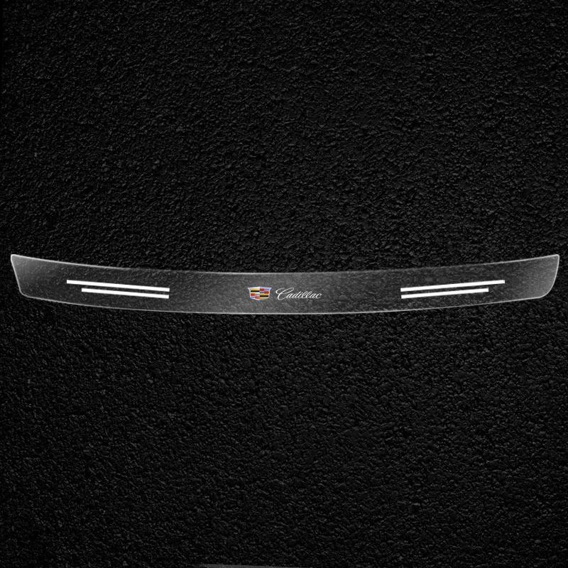 ALI1 Car Rear Bumper Trunk Load Edge Protector Guard Trim Transparent Sticker For Cadillac Escalade GT4 XT4 ATS XT5 CTS XTS RS