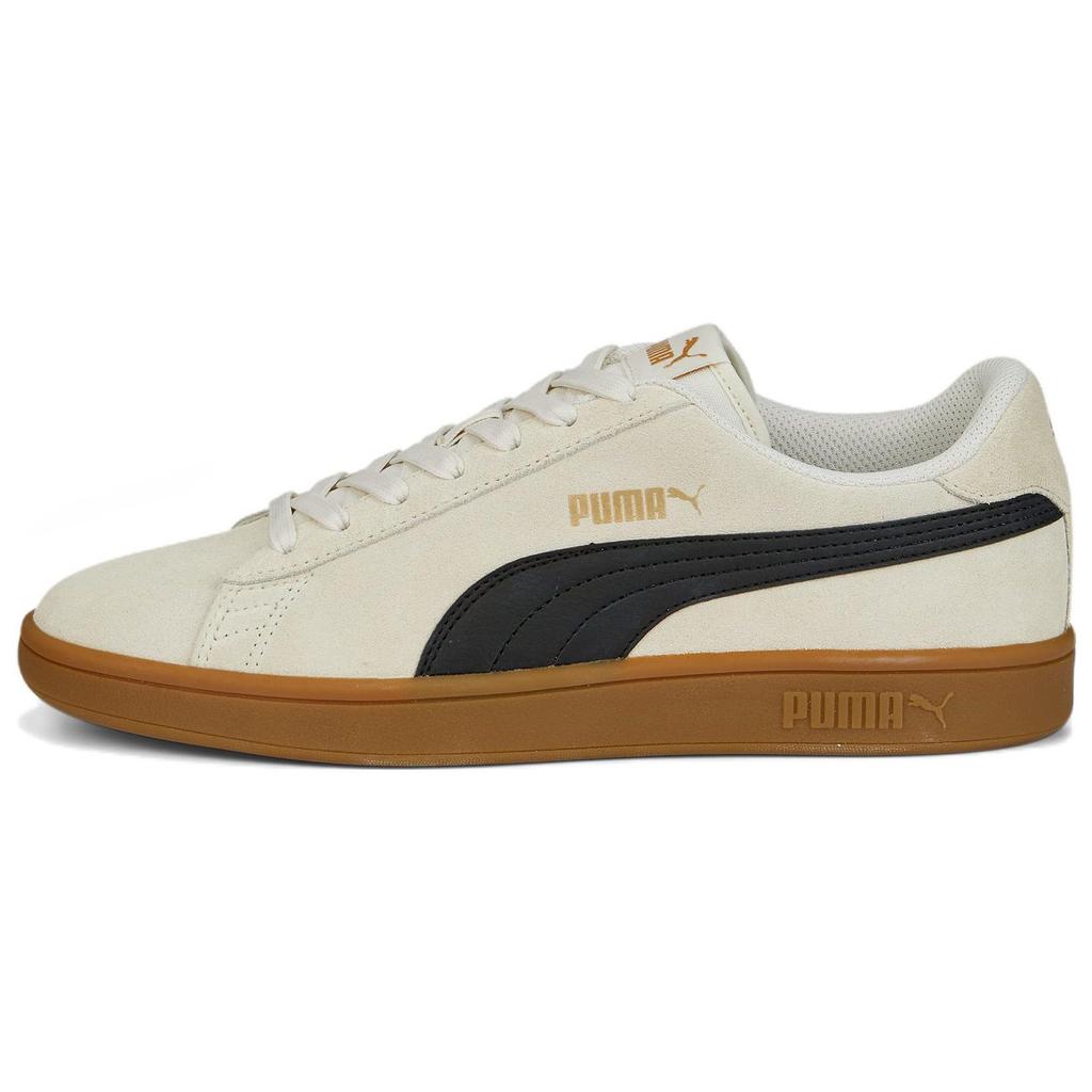 Puma Smash V2 Vaporous Grey Gum Unisex Sneakers Black Team-Gold 364989-72