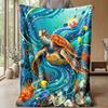Oceanic Adventure 2 Theme blanket Lightweight Warm Flannel Blanket Decorative Throw Blanket for Home Decoration