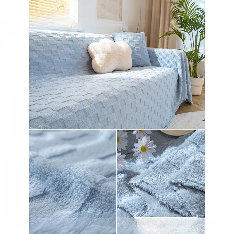 Suede Living Room Sofa Towel Sofa All-Inclusive Universal Cover Towel Cloth Autumn Velvet Blanket Cover Cloth
