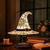 Witch Hat Lamp LED Night Light Soft Glow Battery Powered Handmade Gothic Wizard Hat Shape Light Bedside Lamp Decoration