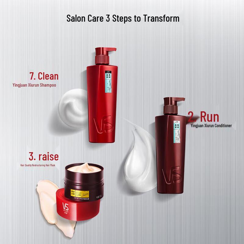 VS Sassoon Curly Repair & Volume Shampoo (3-Pack)