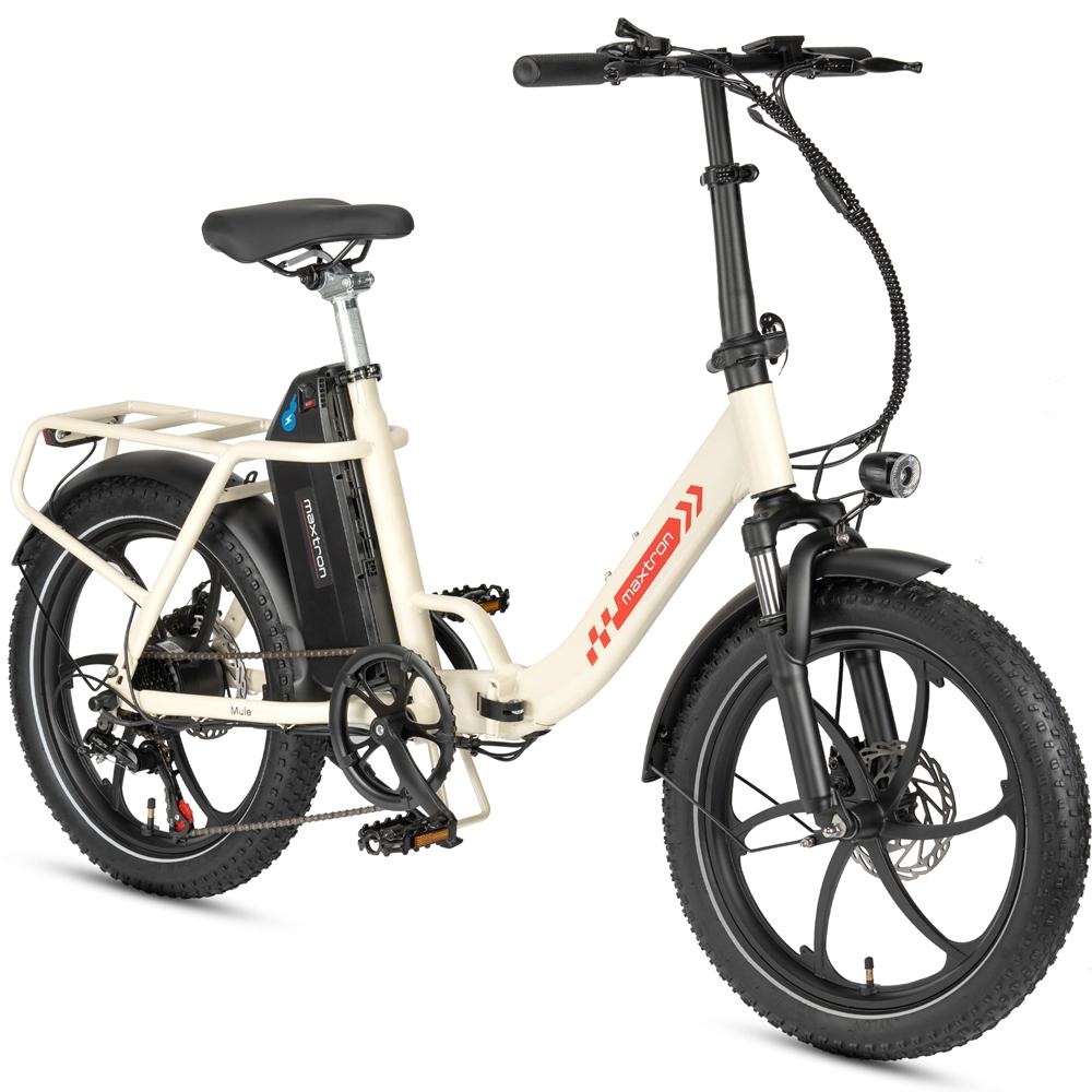 Электровелосипед Maxtron Mule 250 Вт 20-дюймовые шины Городской складной электровелосипед Мотор 48 В 20 Ач Двойные дисковые тормоза 7 скоростей ЖК-дисплей Максимальная нагрузка 120 кг
