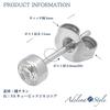 [Adelina Style] Pure Titanium Stud Earrings Popularity Leave It On Men's Ladies 1 Pair AAAAA Cubic Zirconia 20G Compatible with Metal Allergies Unisex