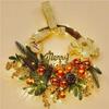 50CM Christmas Wreath & 2.7M Garland Set - Festive Door & Wall Decor