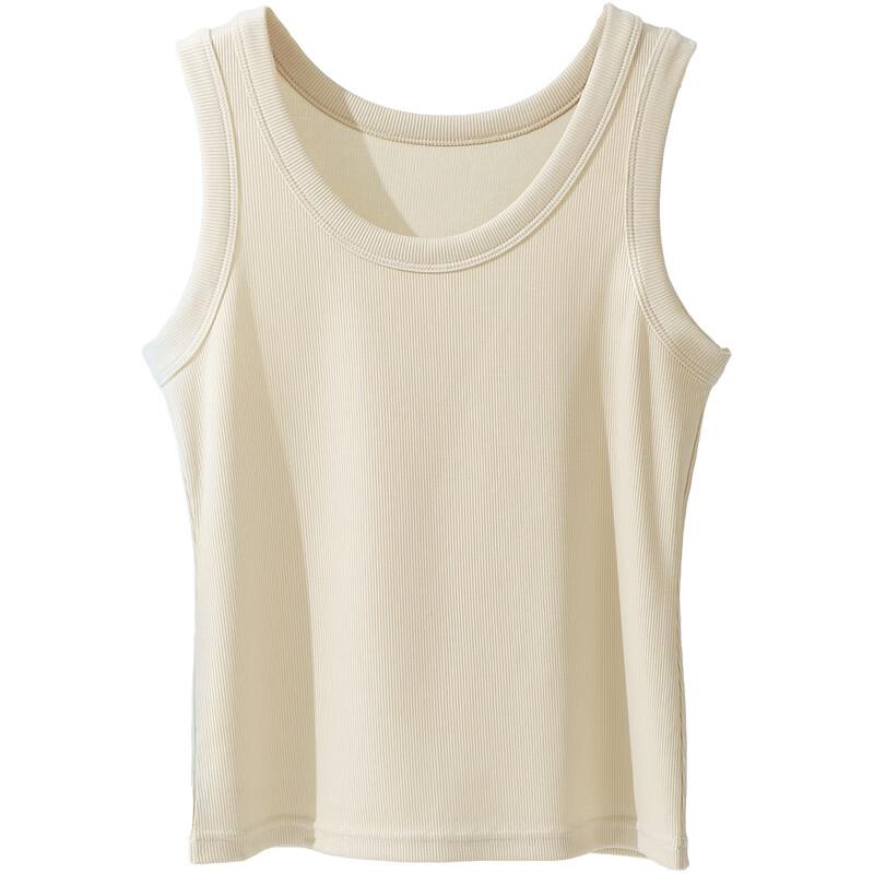 Yiershuang Lyocell Women's Tank Top Sleeveless Wide Strap Loose Breathable Vest