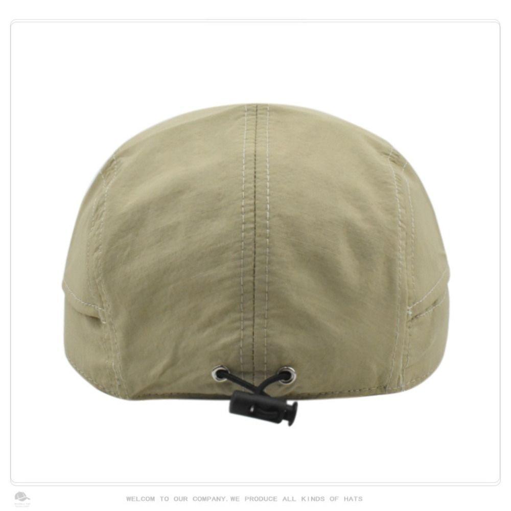 Japanese Style Short Brim Baseball Cap Nylon Peaked Cap Versatile Sun Hat Men