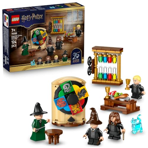 LEGO Гарри Поттер Замок Хогвартс: Игрушка «Церемония Распределения», Подарок на День Рождения, Строительные Блоки, для Мальчиков и Девочек, Возраст 7, 8 и 9 лет, Начальная Шко