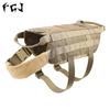 FGJ Molle Dog Training Vest Outdoor Dog Clothes Adjustable Trainning Clothes 600D Nylon Fabric