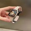 Силиконовый ремешок для Apple Watch Band 44 мм, 45 мм, 49 мм, 40 мм, 41 мм, 42 мм, 38 мм, спортивный браслет с магнитной пряжкой Iwatch 7 8 5 4 SE Ultra