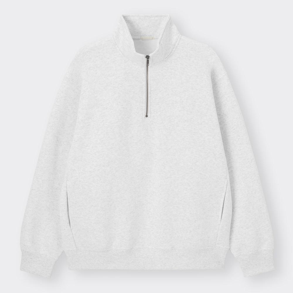 Толстовка Gu Heavyweight с застежкой-молнией на половину длины, длинный рукав 