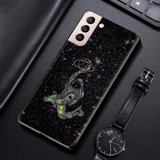 Чехол для игры в баскетбол, астронавт, скейтборд, флаг, Луна для Samsung Galaxy S22 S21 S20 Ultra Fe S10 S9 S8 Plus 4g 5g S10e S7 Edge