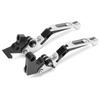 2pcs Motorcycle Brake Clutch Levers Adjustable CNC Aluminium Alloy Replacement for YAMAHA XJ6 DIVERSION 2009‑2015Silver