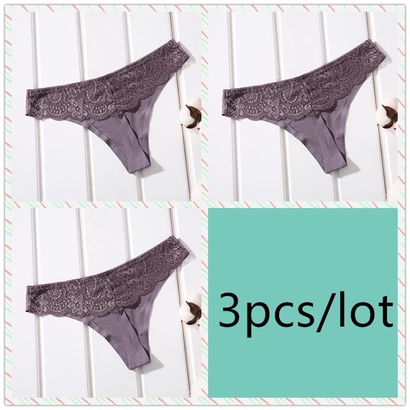 Цельные бесшовные стринги Ice Silk с низкой посадкой, удобные женские трусики-трусики с прозрачным кружевом для девочек, сексуальные женские трусики-бикини в японском стиле