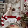XMAS pillow pattern XM16 | Red candy cane XXL