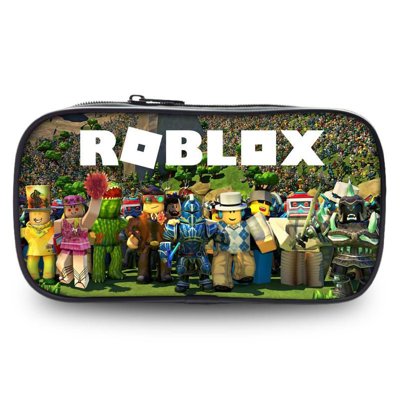 Roblox Pencil Case Large Capacity Nylon School Supplies For Kids And Teens