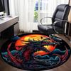 1 шт. Круглый ковер Dragon Moon для офиса, под офисные стулья, в спальню, гостиную, домашний декор, декор комнаты