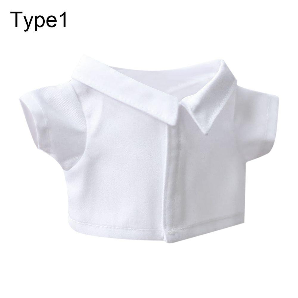Accessories Cotton Stuffed Stripes Lattice 20CM Doll Shirt Solid Color Blouse Idol Doll Clothes