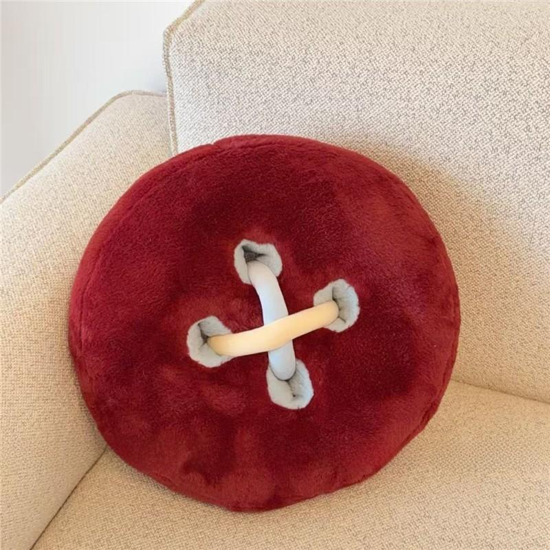 Plush Bunny Fur Throw Pillow For Couch Nap Support Decorative Home Accessory