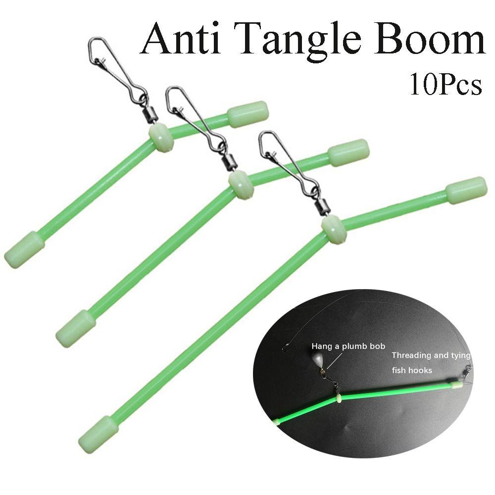 Portable Fishing Tackle Feeder Booms Anti Tangle Boom Sinker Snap Pipe Balance Bracket With Swivels