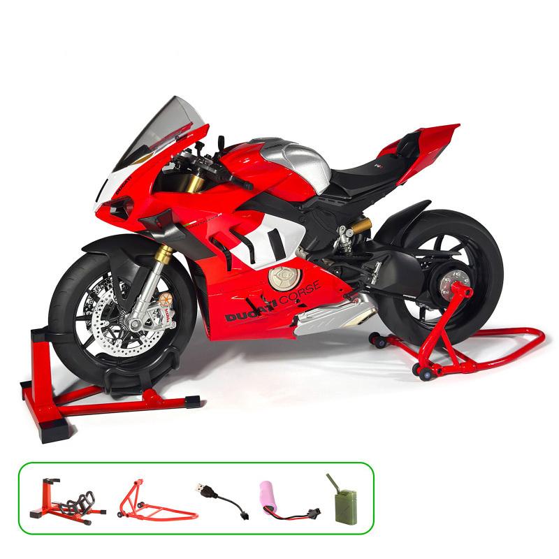 1:6 Ducati V4 V4S V4SP2 1:7 Модель гоночного мотоцикла Литье под давлением Сплав Мотоцикл Игрушка Коллекция Миниатюрный Автомобиль Домашний Декор Мальчик