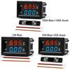 Цифровой вольтметр амперметр DC0-100V 10A 50A 100A измеритель напряжения тока 0,56 дюйма светодиодный дисплей высокоточный измерительный инструмент
