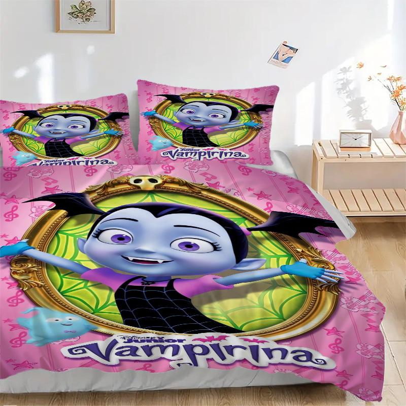 Vampirina'S Magical Adventure Print 3Pcs Bedding Setduvet Cover With 2 Bedropillowcase Home Birthday Gift