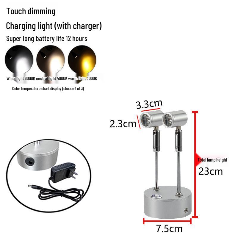 Tri-Color Touch Dimming Jewelry Display Light