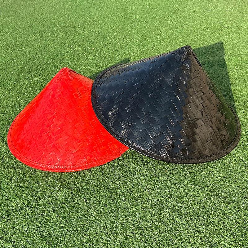 Cone Hat Retro Bamboo Rattan Fisherman Hat Handmade Weave Straw Bucket Hat Rain Dance Props Cone Sunshade Hat Plastic Bamboo Hat