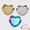 Easy To Clean Smooth Surface Durable Shiny Heart Shape Jewelry Holder Anti-deform Organizer Tea Tray