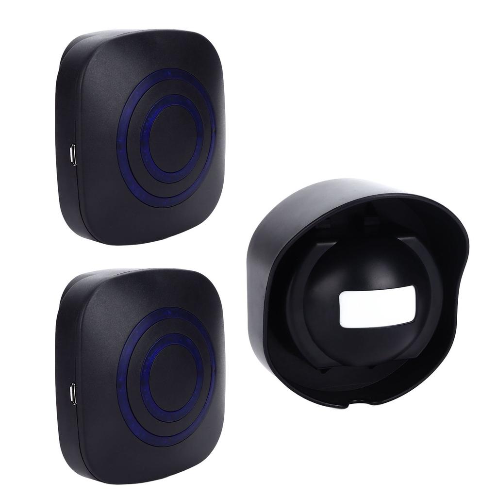 Умный беспроводной дверной звонок, водонепроницаемый, сенсорный дверной звонок, охранная сигнализация для домашнего двора с 2 сигналами тревоги 1