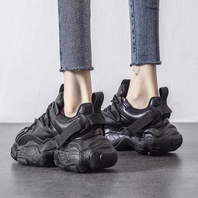 Модные кроссовки "папины кроссовки" женские 2025 весна и осень новые на толстой подошве увеличивающие рост универсальные беговые белые кроссовки женские повседневные туфли