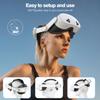 For Meta Quest 3S T2 Elite Head Strap ABS+Sponge Soft Cushion Adjustable Headband