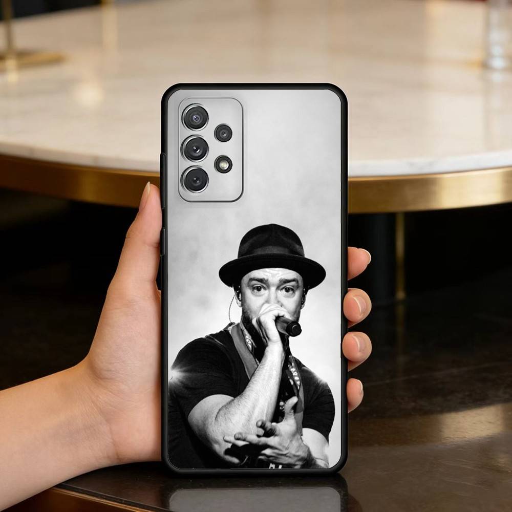 Singer Justin T-Timberlake Soft Silicone Black Cover Phone Case For Samsung Galaxy A73,A72,A71,A70,A53,A52,A51