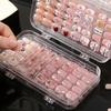 Новый портативный салон красоты для ногтей Ular Носимые накладки на ногти Пылезащитный органайзер Дисплейный ящик Прозрачный ящик для хранения ювелирных изделий Домашнее хранение