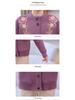 Осенний и зимний трикотаж: Кардиган на флисовой подкладке для женщин среднего и пожилого возраста, в стиле "Бабушкин свитер" и "Мамин наряд".