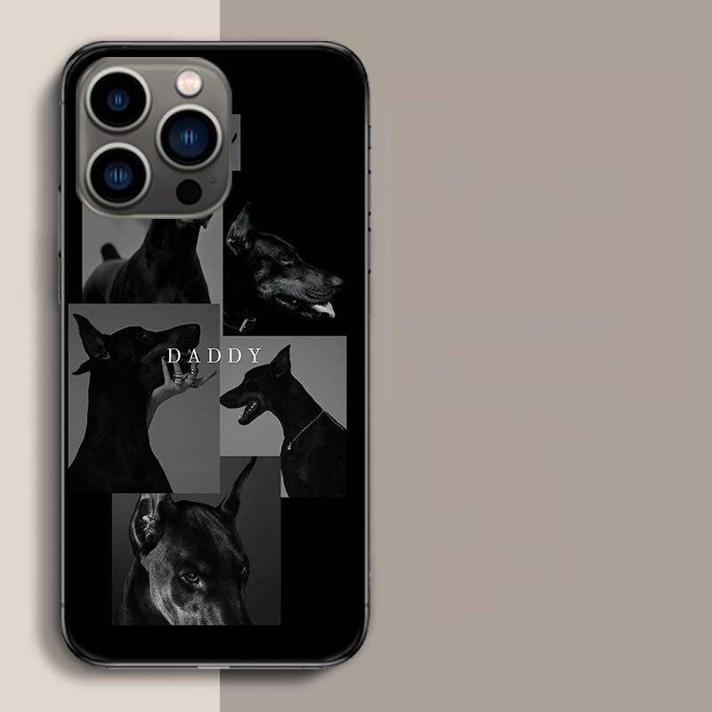 Животное Такса Доберман собака Чехол для телефона Для Apple Iphone 16E 16 17 Pro Max Air 15 Pro 14 Plus 12 13 Mini Чехол Милый Веселый