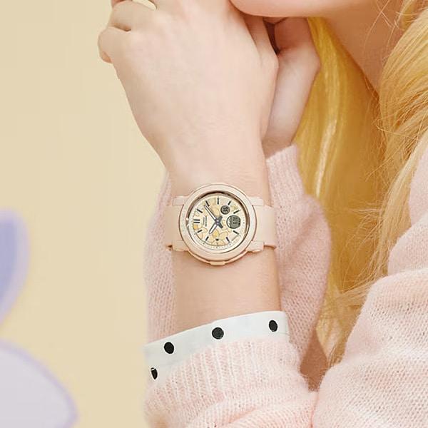 CaSio Women S Next Elegant Flower Watch Bga 290fl 4ajf