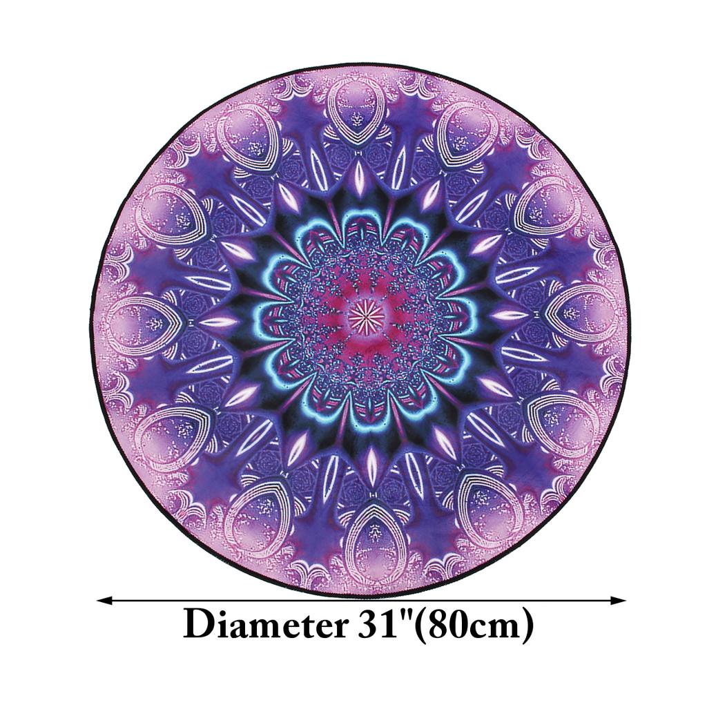 120/100/80/60 см круглый ковер, напольный коврик для йоги, украшение для гостиной, детская спальня, стул, коврики, ковер Мандала, нескользящий