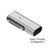 Адаптер-коннектор Type-C Female на Магнитный USB PD Быстрая Зарядка, Female на Magsafe 3 2 1 для Зарядки Macbook Air/Pro