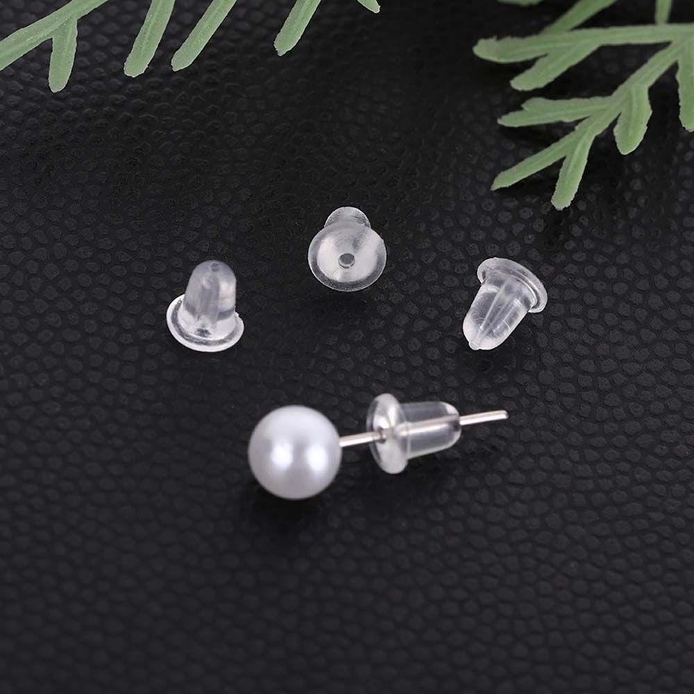 Replacement Jewelry Making Jewelry Parts Ear Hole Blockage Plastic Stud Earring Pure Color Ear Post