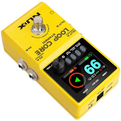 NU-X Loop Core Stereo Pedal | High-Definition Looper with 99 Save Slots, Stereo Input/Output, MIDI Control, and Built-in Drum Machine