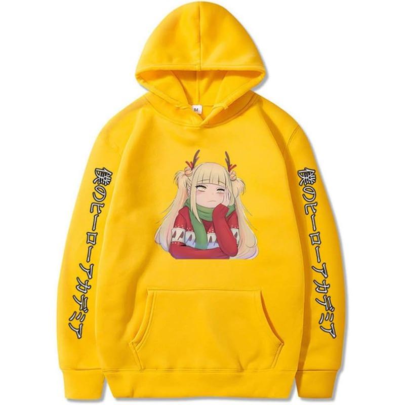 Аниме Моя геройская академия Мужское худи Мужские Женские Толстовки с капюшоном Повседневные Пуловеры Осень Мальчики Девочки Черное Худи в стиле стритвир