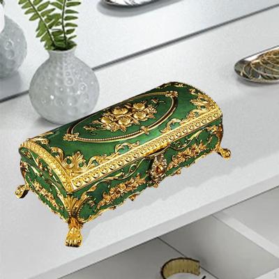 Шкатулка для украшений, свадебный подарок, настольный винтажный дизайн, безделушка на память для колец