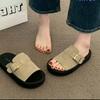 One-word Slippers Women's Summer Out New Lightweight Wear-resistant High-value Casual Beach Shoes